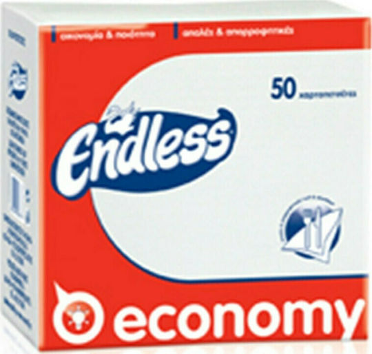 Endless Economy 40 Napkins White