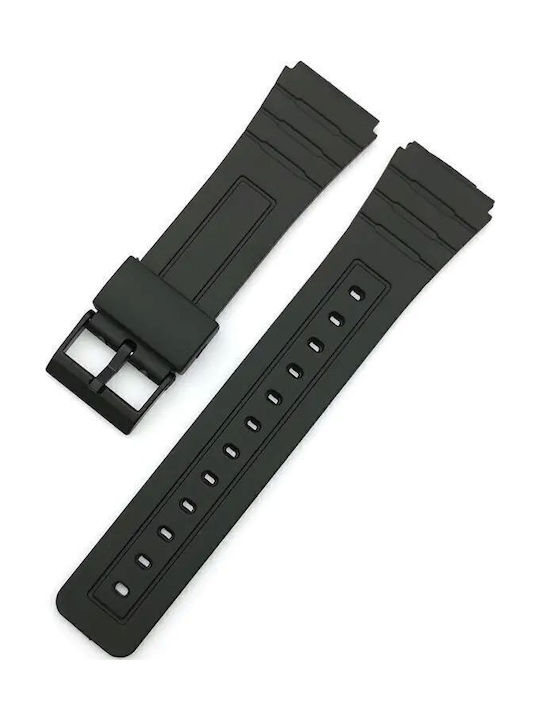 Wsshe Curea de cauciuc Negru 18mm