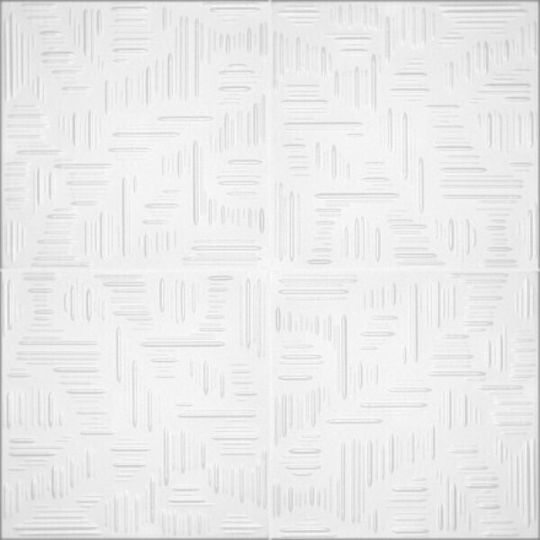 3D Стенен Панел Бял 50x50см 3D Стенен Панел Бял 50x50см