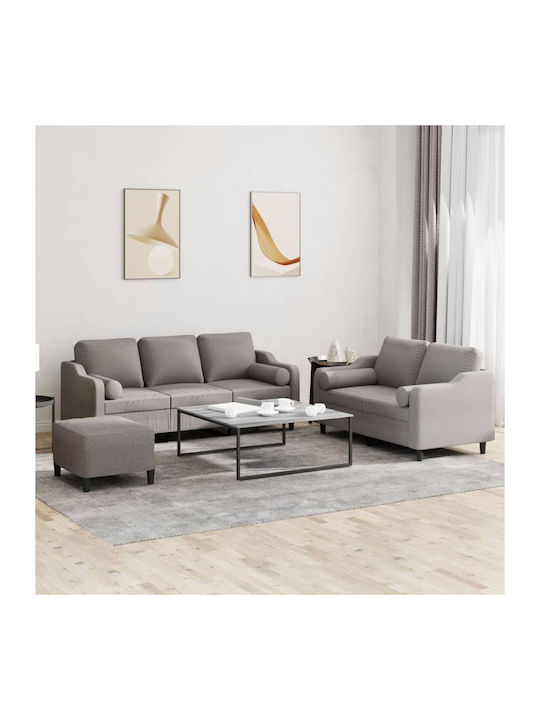 Σετ Σαλονιού 3-Sitzer & 2-Sitzer & Hocker