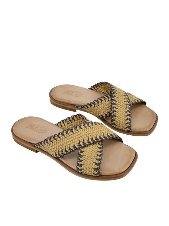 Sandale Casual Damă De Piele Bej