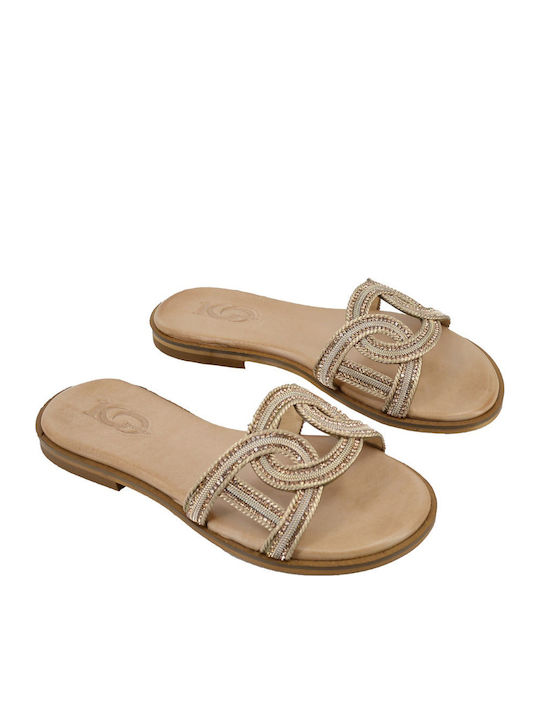 Dermatina 100 Leder Flache Sandalen für Damen i...