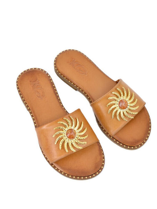 Dermatina 100 Leder Flache Sandalen für Damen i...