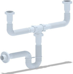 Aniplast Double Siphon Sink Flexible