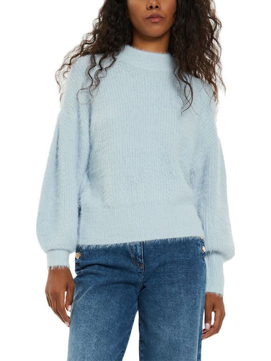 Guess Keyla Women's Long Sleeve Sweater Sky Blue
