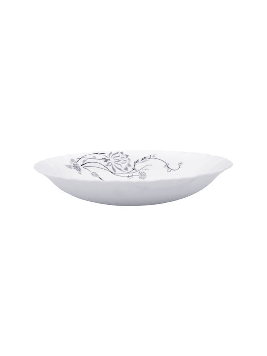 Ankor Πιάτο Βαθύ Γυάλινο Λευκό 21.5cm