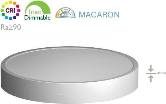 Fos me Rund LED Panel 24W
