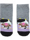 Domina Kids' Ankle Socks Grey Lila Pig