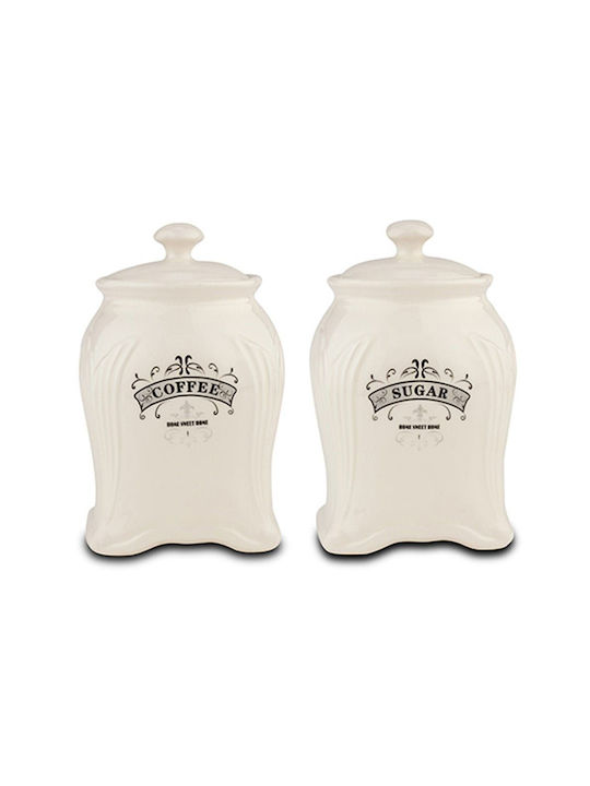 Nava Terrestrial Vase General Use with Lid made of Porcelain Brown 850ml