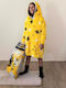 Palamaiki Kids' One-piece Pajamas Winter Fleece Yellow Cositos Aek