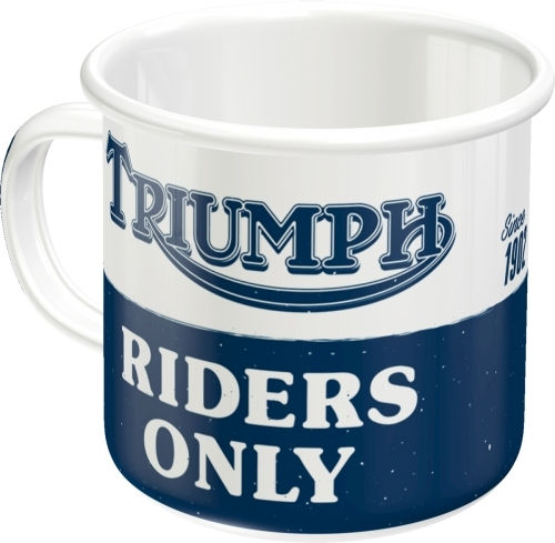 Nostalgic Art Triumph-riders Only Κούπα Εμαγιέ 360ml