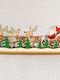 Weihnachtliche Holz Figur Schlitten Höhe 35cm Weihnachtsmann