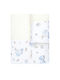 Borea Комплект бебешки кърпи 2бр Ecru/sky blue