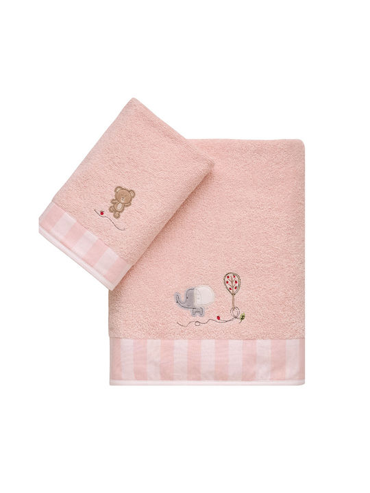 Kentia Set of baby towels 2pcs Loft Pink 70 cmx...