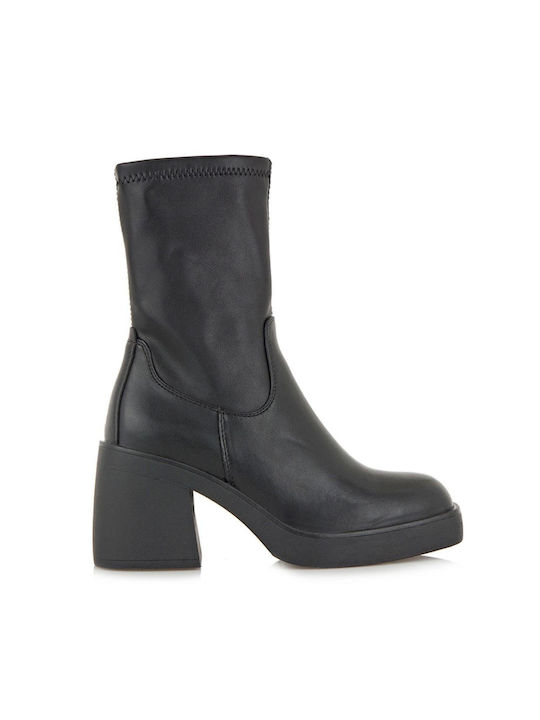 Seven Women's Ankle Boots with High Heel Black