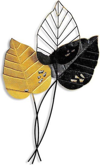 Wallity Decorațiune Pentru Perete Fall Negru Din Metal 85x45cm