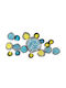 Nenuharps Wall Decor 930dyu1296 125x4xcm Blue-yellow Wallity Metal