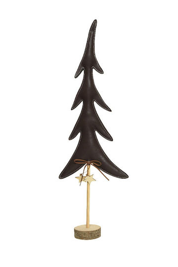 Decorațiune de Crăciun Lemn Braduleț 50cm. Negru Brad