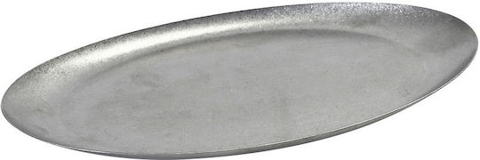 Espiel Snow Serving Platter Oval made of Porcelain Gray 22x12cm