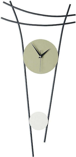 Wallity Ρολόι Τοίχου Μεταλλικό Πολύχρωμο 34x73cm