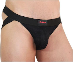 Chisa Novelties Ανδρικό Εσώρουχο Jockstrap Μαύρο D-241637