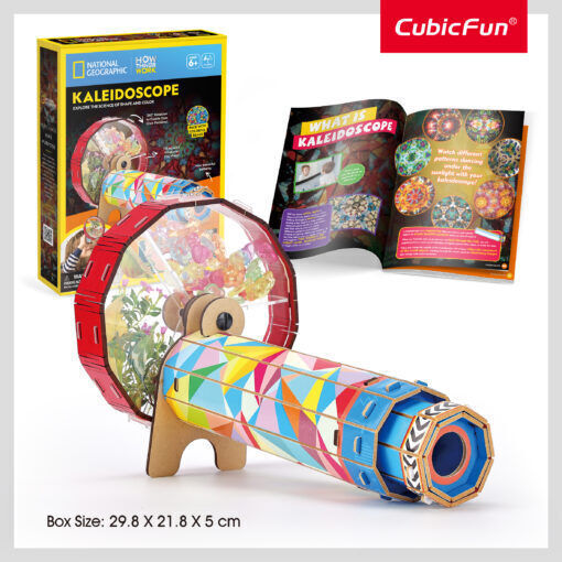 Cubic Fun Paper Construction Toy Kaleidoscope for 6+ years