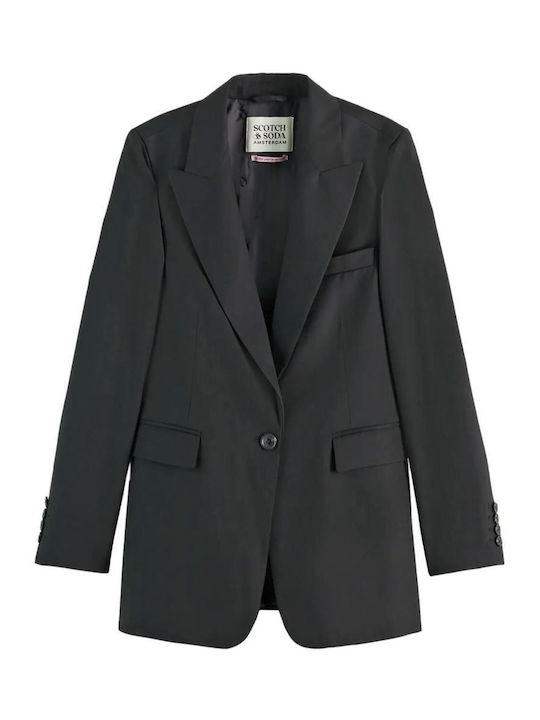Scotch & Soda Blazer pentru femei Sacou Black