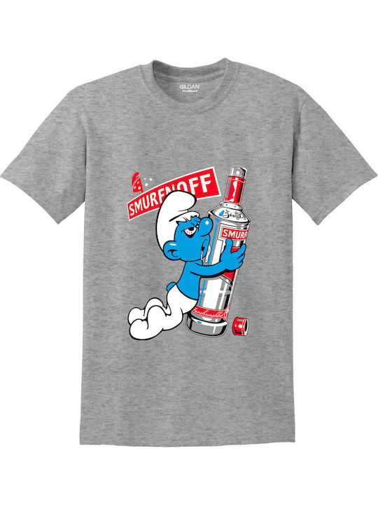 Gildan Smurfnoff Tricou Gri