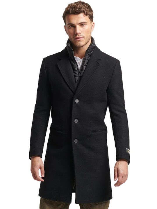 Superdry Men's Half Coat Black