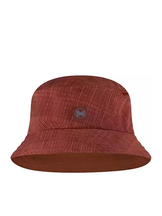 Buff Adventure Fabric Men's Hat Bucket Style Red