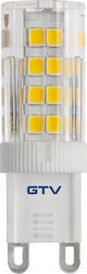 Gtv LED Bulb Gtv Ld-G9pe35w-40 3.5W G9 220-240V SMD 2835 Neutral White AC 360 Degree