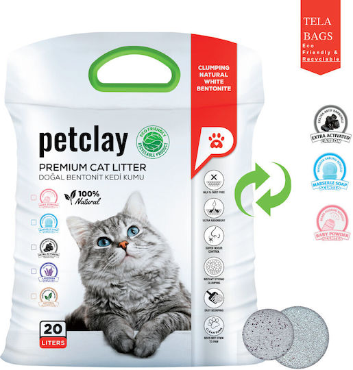 Petclay Bentonite Cat Litter 20lt