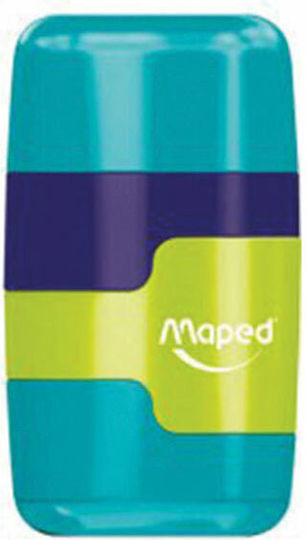 Maped 0 Connect Двойна Острилка Тюркоазен с Гума 1бр