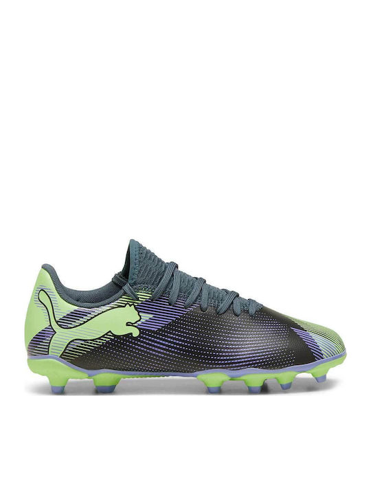 PUMA 7 Play Fg Ag Jr Kids Molded Soccer Shoes Gray