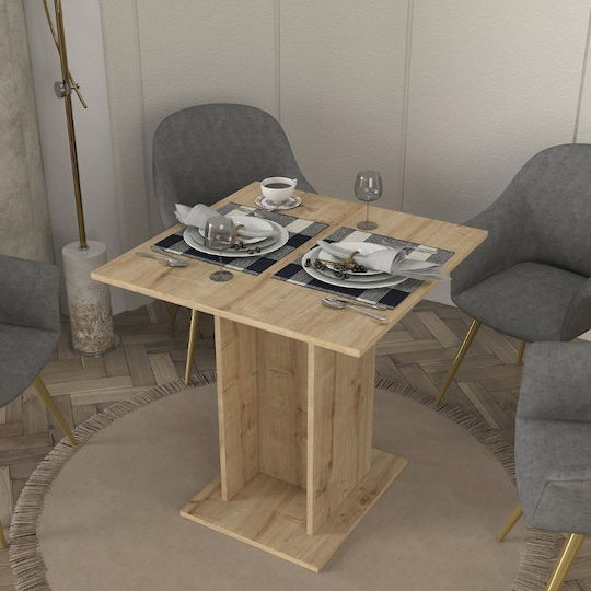 Allos Τετράγωνο Τραπεζαρίας Sapphire Oak 75x75x77εκ. Allos Τετράγωνο Τραπεζαρίας Sapphire Oak 75x75x77εκ.