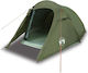 vidaXL Camping Tent Tunnel Green for 3 People 2...