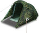 vidaXL Camping Tent Tunnel Green for 3 People 2...