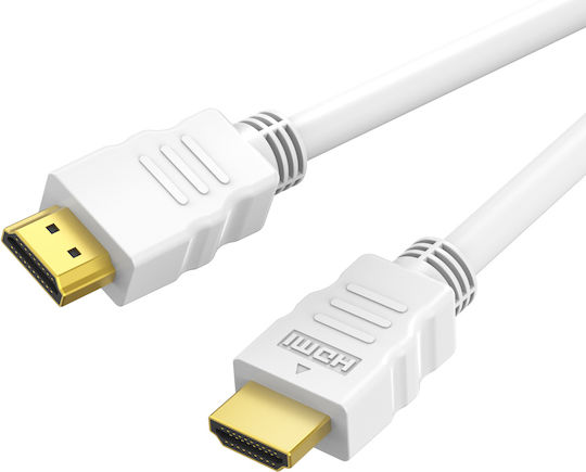 Cabletime Кабел HDMI мъжки - HDMI мъжки 2м Бял