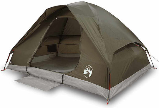 vidaXL Campingzelt Iglu Braun für 2 Personen 220x156x123cm