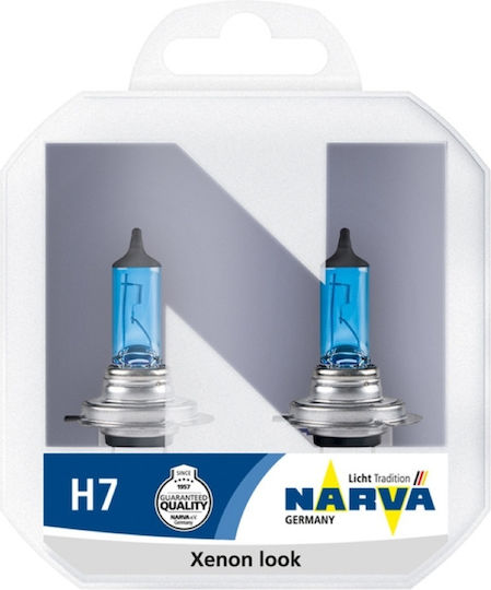 Set 2 Becuri H7 55W 12V Range Power White Narva