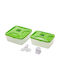 Vacupack Plastic Food Container XA258010 2 Pieces