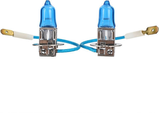 Set 2 H3 55w 12v Range Power White Bulbs Narva