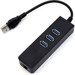 ATC USB Hub 3 Θυρών (USB-A) + LAN 06.005.0112 ATC USB Hub 3 Θυρών (USB-A) + LAN 06.005.0112