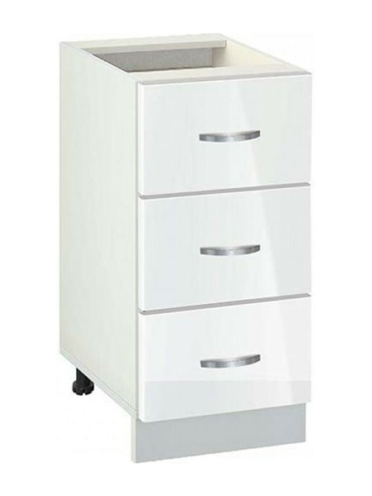 Kitchen Floor Drawer Unit White 40x60x82cm