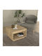 Square Central Coffee Table Onda Wooden Sapphire Oak W60xL60xH40cm GP042-0266 1