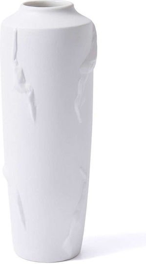 Aberto Design Διακοσμητικό Βάζο Keramik Weiß 19x19x47cm 1Stück