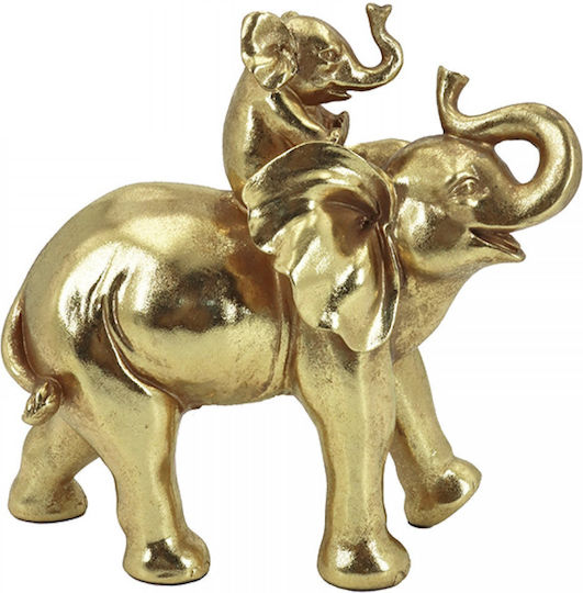 Zaros Set of Decorative Elephants Polyresin 11x23x23.5cm 2pcs