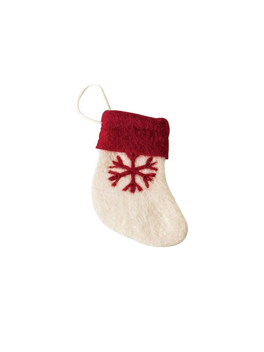 Hanging Snowflake Ornament White