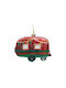 Ornament suspendat Rulotă De sticlă Roșu 8x10buc