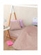Palamaiki Totem Collection Baby Sheets Set Crib Cotton Fitted Moka Brown 70x140cm